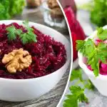 En opskrift på en guddommelig rødbedesalat på et par minutter